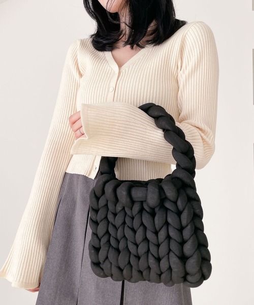 Heather(ヘザー)の「マンドゥBAG 190658(ハンドバッグ・レディース・ブルー/ブラック/アイボリー/ピンク・ONE SIZE)」の12枚目の写真