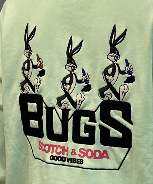 SCOTCH&SODA(スコッチアンドソーダ)の「LOONEY TUNES x SCOTCH & SODA ユニセックスフーディー【172391】(パーカー・メンズ・ライム・SMALL/MEDIUM/LARGE)」の4枚目の写真