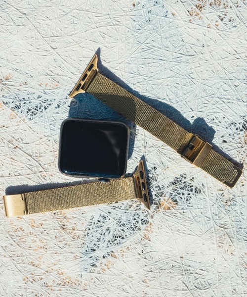 zandy（ズィーアンドワイ）の「zandy ズィー・アンド・ワイ/ Apple Watch【細製ミラネーゼバンド】 アップルウォッチバンド ミラネーゼベルト ステンレス /// loop1（デジタル腕時計・レディース・シルバー/ブラック/ピンクゴールド/ゴールド・S/M）」の5枚目の写真