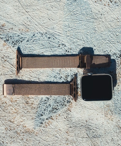 zandy（ズィーアンドワイ）の「zandy ズィー・アンド・ワイ/ Apple Watch【細製ミラネーゼバンド】 アップルウォッチバンド ミラネーゼベルト ステンレス /// loop1（デジタル腕時計・レディース・シルバー/ブラック/ピンクゴールド/ゴールド・S/M）」の14枚目の写真