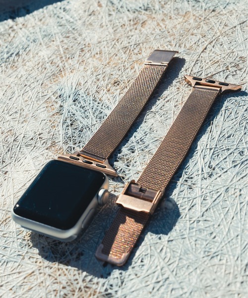 zandy（ズィーアンドワイ）の「zandy ズィー・アンド・ワイ / Apple Watch【細製ミラネーゼバンド】 アップルウォッチバンド ミラネーゼベルト ステンレス //// loop1（デジタル腕時計・レディース・シルバー/ブラック/ピンクゴールド/ゴールド・S/M）」の14枚目の写真