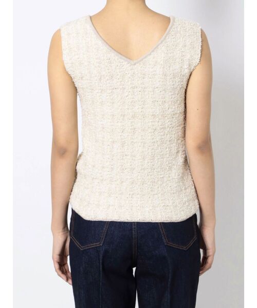 LAGUNAMOON（ラグナムーン）の「テープツイードニットプルオーバー（ニット/セーター・レディース・アイボリー/ライトブルー/ピンク・FREE）」の13枚目の写真