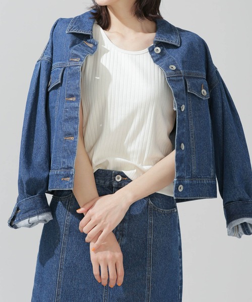 NANO universe(ナノユニバース)の「Anti Soaked 汗染み防止 リブタンクトップ(タンクトップ・レディース・グレー系その他4/チャコール/アイボリー/ブラック・Ⅱ/Ⅰ)」の4枚目の写真