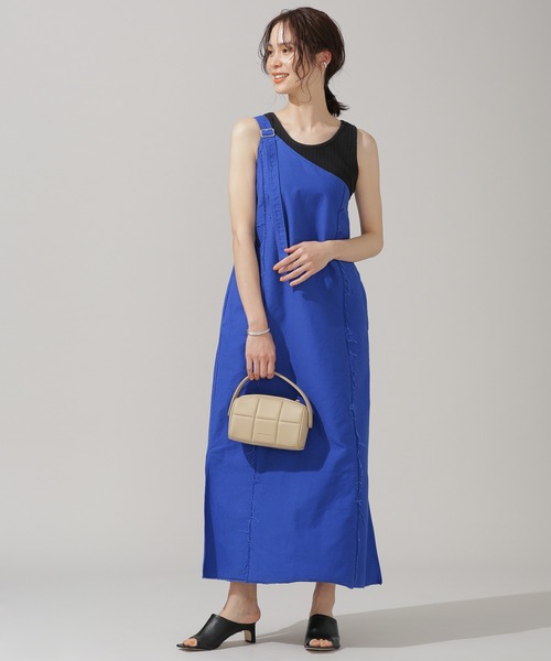 NANO universe(ナノユニバース)の「Anti Soaked 汗染み防止 リブタンクトップ(タンクトップ・レディース・グレー系その他4/チャコール/アイボリー/ブラック・Ⅱ/Ⅰ)」の22枚目の写真