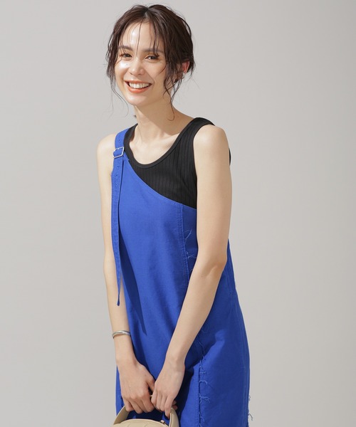 NANO universe(ナノユニバース)の「Anti Soaked 汗染み防止 リブタンクトップ(タンクトップ・レディース・グレー系その他4/チャコール/アイボリー/ブラック・Ⅱ/Ⅰ)」の19枚目の写真