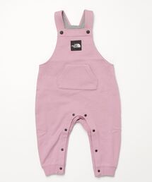 THE NORTH FACE（ザノースフェイス）の「ザ ノース フェイス THE NORTH FACE B Sweat Logo Overall_ベビー スウェットロゴオーバーオール（サロペット/オーバーオール・パープル系）」