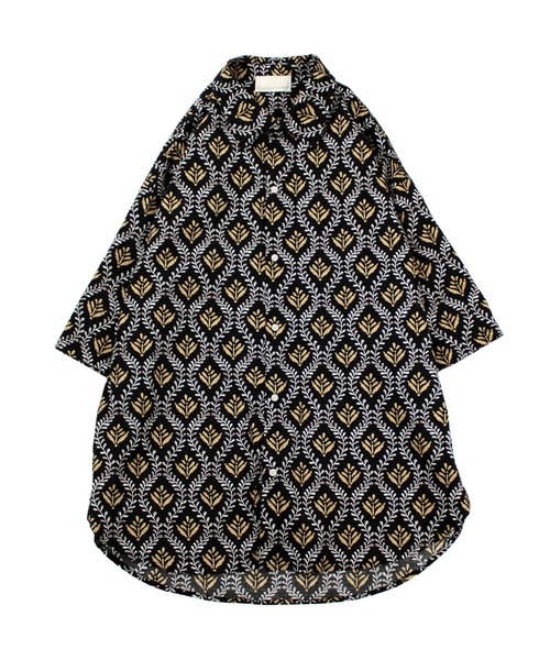 Universal Style Wear(ユニバーサルスタイルウェア)の「Universal Style Wear ローカル アロハ シャツ(シャツ/ブラウス・メンズ・ブラック系2/ネイビー/グリーン/ブラック系1・MEDIUM/LARGE/X-LARGE)」の19枚目の写真