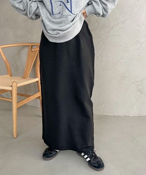 feepur（フェピュール）の「【ハンドウォッシャブル/セットアップ可】ライトウェイトカラータイトスカート（スカート・レディース・ブラック/ブルー/ブラウン/パープル/オレンジ・MEDIUM）」の3枚目の写真