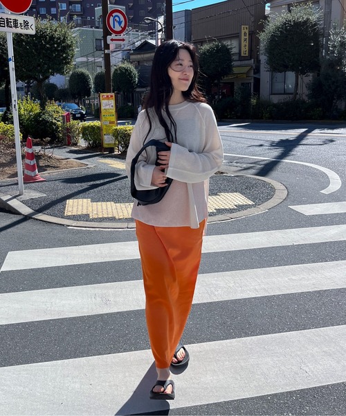 feepur（フェピュール）の「【ハンドウォッシャブル/セットアップ可】ライトウェイトカラータイトスカート（スカート・レディース・ブラック/ブルー/ブラウン/パープル/オレンジ・MEDIUM）」の7枚目の写真