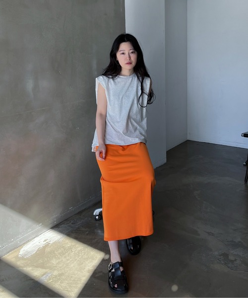 feepur（フェピュール）の「【ハンドウォッシャブル/セットアップ可】ライトウェイトカラータイトスカート（スカート・レディース・ブラック/ブルー/ブラウン/パープル/オレンジ・MEDIUM）」の10枚目の写真