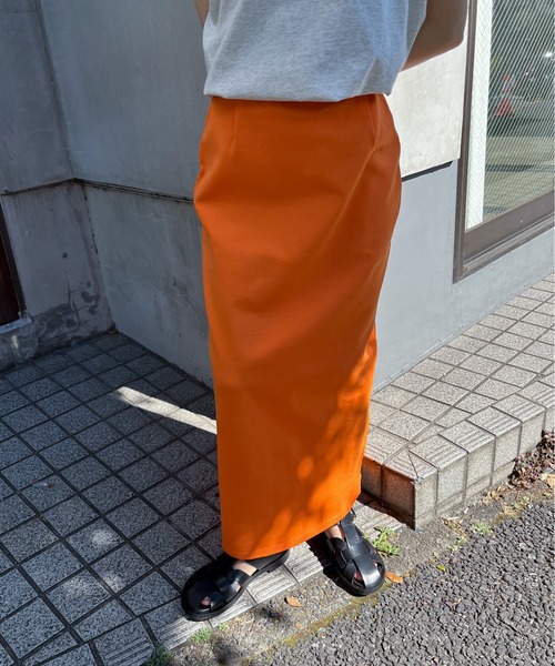 feepur（フェピュール）の「【ハンドウォッシャブル/セットアップ可】ライトウェイトカラータイトスカート（スカート・レディース・ブラック/ブルー/ブラウン/パープル/オレンジ・MEDIUM）」の11枚目の写真