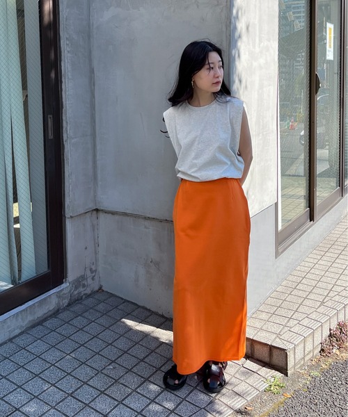 feepur（フェピュール）の「【ハンドウォッシャブル/セットアップ可】ライトウェイトカラータイトスカート（スカート・レディース・ブラック/ブルー/ブラウン/パープル/オレンジ・MEDIUM）」の12枚目の写真