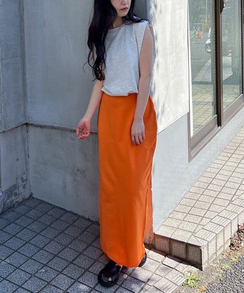 feepur（フェピュール）の「【ハンドウォッシャブル/セットアップ可】ライトウェイトカラータイトスカート（スカート・レディース・ブラック/ブルー/ブラウン/パープル/オレンジ・MEDIUM）」の15枚目の写真