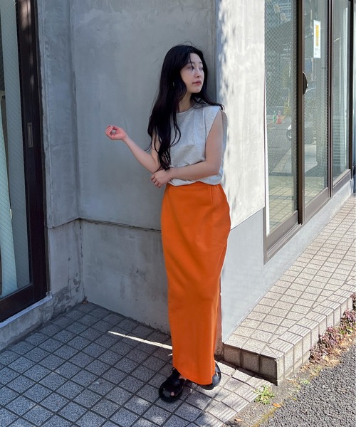 feepur（フェピュール）の「【ハンドウォッシャブル/セットアップ可】ライトウェイトカラータイトスカート（スカート・レディース・ブラック/ブルー/ブラウン/パープル/オレンジ・MEDIUM）」の16枚目の写真