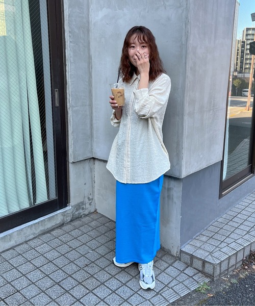 feepur（フェピュール）の「【ハンドウォッシャブル/セットアップ可】ライトウェイトカラータイトスカート（スカート・レディース・ブラック/ブルー/ブラウン/パープル/オレンジ・MEDIUM）」の17枚目の写真