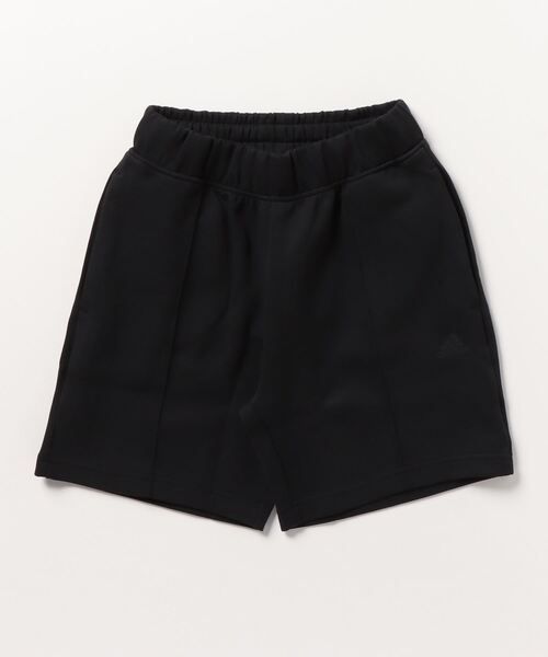 adidas(アディダス)の「アディダス adidas シーズナル ルーズフィット ニット ピンタックショーツ(スウェットパンツ・レディース・グリーン/ブラック・L/M/S)」の1枚目の写真