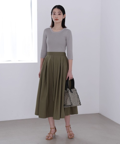 LAKOLE(ラコレ)の「タイプライタースカート / 188283(スカート・レディース・サンドグレー/カーキ/ブラック・SMALL/MEDIUM)」の6枚目の写真