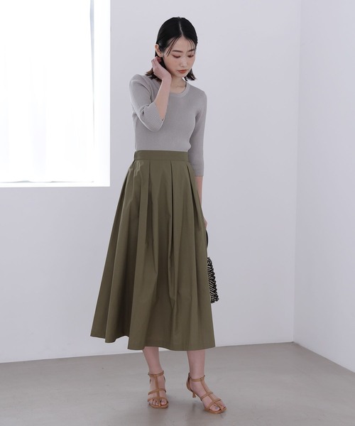 LAKOLE(ラコレ)の「タイプライタースカート / 188283(スカート・レディース・サンドグレー/カーキ/ブラック・SMALL/MEDIUM)」の9枚目の写真