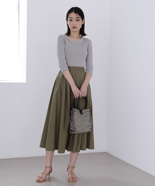 LAKOLE(ラコレ)の「タイプライタースカート / 188283(スカート・レディース・サンドグレー/カーキ/ブラック・SMALL/MEDIUM)」の12枚目の写真