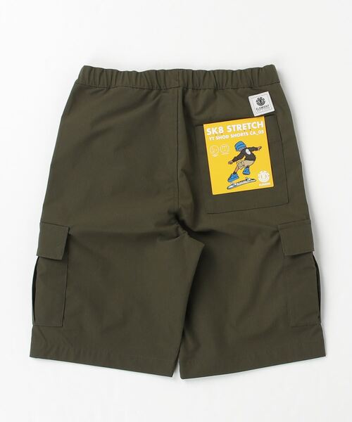 ELEMENT（エレメント）の「ELEMENT YOUTH（キッズサイズ） YT SHOD SHORTS CA_5 ウォークパンツ/ショートパンツ DKH (130cm~160cm) 【2023年春夏モデル】/エレメントキッズウエストゴムカーゴショートパンツ（カーゴパンツ・キッズ・ブラウン/ブラック/ブラック系その他・130/140/150/160）」の9枚目の写真