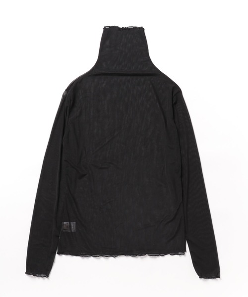 Achic(アシック)の「パイピング配色シアーメロートップス(Tシャツ/カットソー・レディース・イエロー/オレンジ/パープル/ホワイト/グリーン/ブルー/ブラック/アイボリー/ピンク・M)」の17枚目の写真