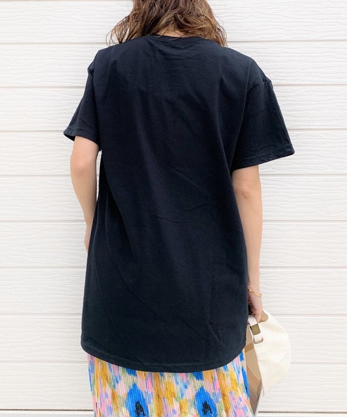 Q（キュー）の「サークルロゴT（Tシャツ/カットソー・レディース・アイボリー/ブラック・MEDIUM）」の7枚目の写真