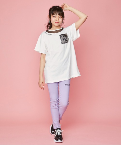 JENNI love（ジェニィラブ）の「メッシュポケット付きロング丈T