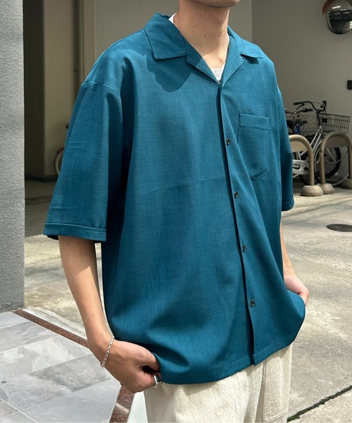 CPCM(シーピーシーエム)の「杢調半袖開襟シャツ(シャツ/ブラウス・メンズ・チャコールグレー/ホワイト/グリーン・MEDIUM/LARGE)」の20枚目の写真