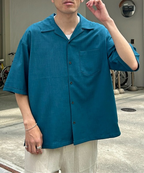 CPCM(シーピーシーエム)の「杢調半袖開襟シャツ(シャツ/ブラウス・メンズ・チャコールグレー/ホワイト/グリーン・MEDIUM/LARGE)」の18枚目の写真