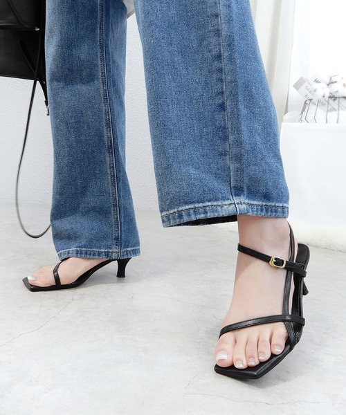 alala(アララ)の「アンクレットサイドナローサンダル(サンダル・レディース・ブラック/ベージュ/レオパード/シルバー・LL/S/M/L)」の12枚目の写真