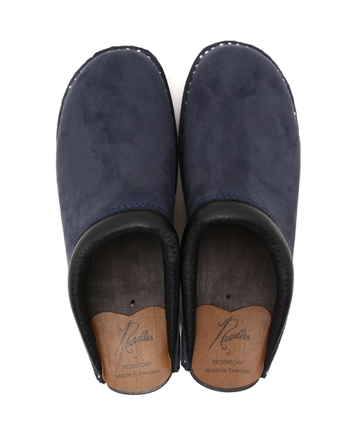 BEAMS BOY（ビームスボーイ）の「●NEEDLES WOMEN×Troentorp / Suede Swedish Crogs（サンダル・レディース・ネイビー・37/38）」の8枚目の写真