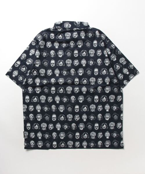 gym master（ジムマスター）の「gym master/ジムマスター　UL-GRIDハッピーペイントS/Sシャツ（シャツ/ブラウス・メンズ・グレー/その他1/ブラック/セージグリーン・LARGE/X-LARGE/MEDIUM）」の5枚目の写真