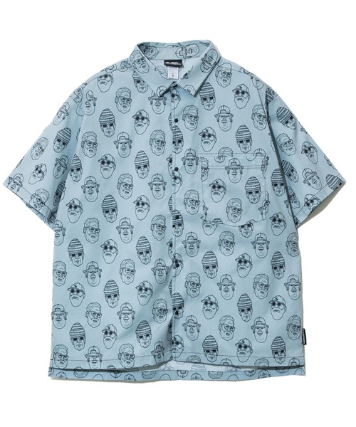 gym master（ジムマスター）の「gym master/ジムマスター　UL-GRIDハッピーペイントS/Sシャツ（シャツ/ブラウス・メンズ・グレー/その他1/ブラック/セージグリーン・LARGE/X-LARGE/MEDIUM）」の3枚目の写真