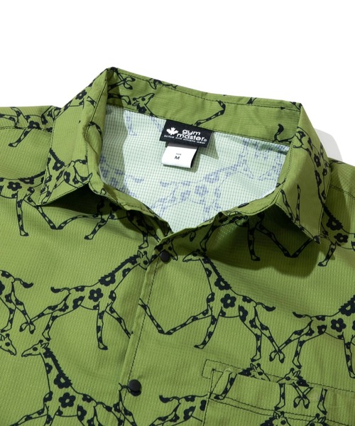 gym master（ジムマスター）の「gym master/ジムマスター　UL-GRIDハッピーペイントS/Sシャツ（シャツ/ブラウス・メンズ・グレー/その他1/ブラック/セージグリーン・LARGE/X-LARGE/MEDIUM）」の6枚目の写真