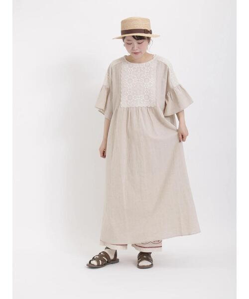 Samansa Mos2（サマンサ モスモス）の「ラフィアカンカン帽（ハット・レディース・ブラック/ブラウン・ﾌﾘ-）」の5枚目の写真