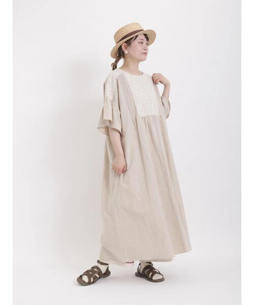 Samansa Mos2（サマンサ モスモス）の「ラフィアカンカン帽（ハット・レディース・ブラック/ブラウン・ﾌﾘ-）」の6枚目の写真