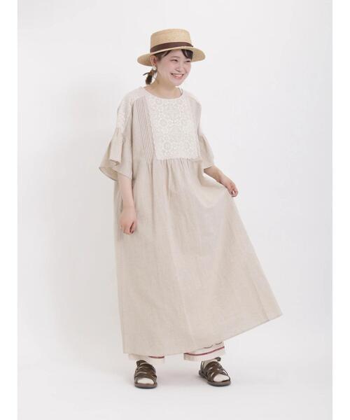 Samansa Mos2（サマンサ モスモス）の「ラフィアカンカン帽（ハット・レディース・ブラック/ブラウン・ﾌﾘ-）」の7枚目の写真