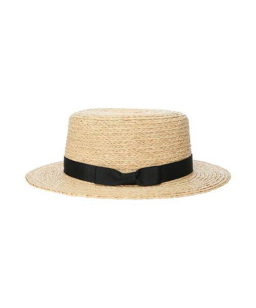 Samansa Mos2（サマンサ モスモス）の「ラフィアカンカン帽（ハット・レディース・ブラック/ブラウン・ﾌﾘ-）」の12枚目の写真