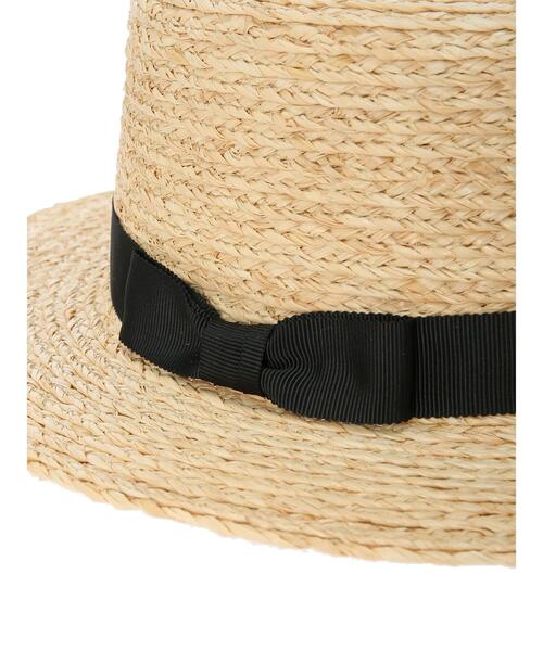 Samansa Mos2（サマンサ モスモス）の「ラフィアカンカン帽（ハット・レディース・ブラック/ブラウン・ﾌﾘ-）」の14枚目の写真