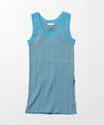 ▲ESLOW/エスロー COMBINATION TANKTOP ボーダー タンクトップ リブタンク
