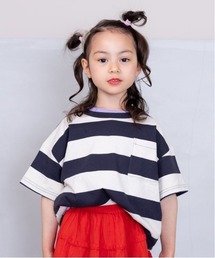 BIG FIELD | 太ボーダーTシャツ(80～150cm)(Tシャツ/カットソー)