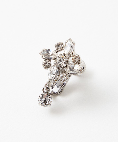 AIMER（エメ）の「チェコガラスラインストーンイヤリング（イヤリング・レディース・シルバー/ゴールド・FREE）」の6枚目の写真