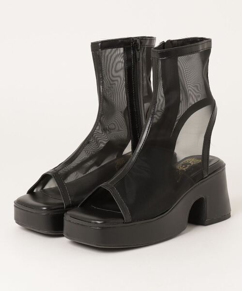 LOVEHUNTER（ラブハンター）の「LOVEHUNTER/ オープントゥ厚底ブーツサンダル (1591)（サンダル・レディース・アイボリー/ブラック/ブラック系その他/ホワイト系その他・LL/S/M/L）」の17枚目の写真