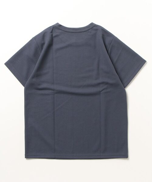 NAVY(ネイビー)の「ドライタッチ鹿の子ショートスリーブTシャツ(Tシャツ/カットソー・メンズ・グリーン/ホワイト/ライトグレー/チャコール/ネイビー・S/M/L/XL)」の6枚目の写真
