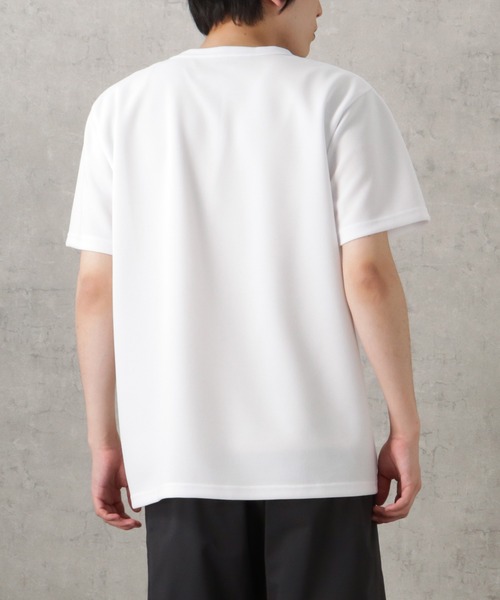 NAVY(ネイビー)の「ドライタッチ鹿の子ショートスリーブTシャツ(Tシャツ/カットソー・メンズ・グリーン/ホワイト/ライトグレー/チャコール/ネイビー・S/M/L/XL)」の13枚目の写真