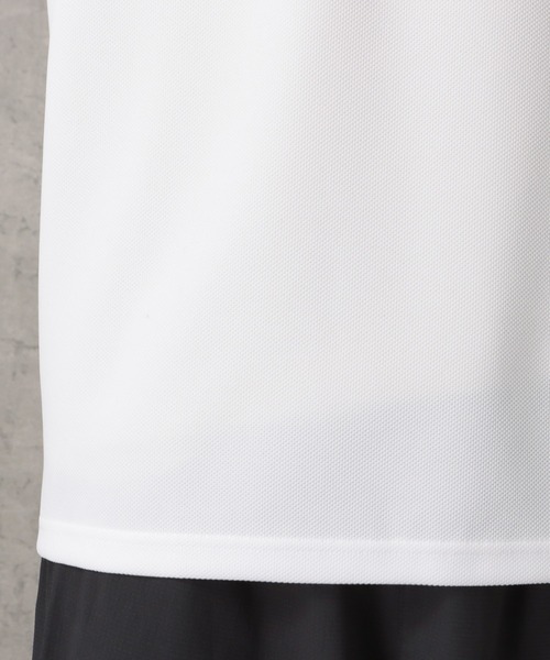 NAVY(ネイビー)の「ドライタッチ鹿の子ショートスリーブTシャツ(Tシャツ/カットソー・メンズ・グリーン/ホワイト/ライトグレー/チャコール/ネイビー・S/M/L/XL)」の18枚目の写真