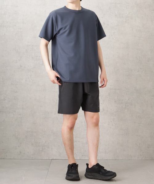 NAVY(ネイビー)の「ドライタッチ鹿の子ショートスリーブTシャツ(Tシャツ/カットソー・メンズ・グリーン/ホワイト/ライトグレー/チャコール/ネイビー・S/M/L/XL)」の10枚目の写真