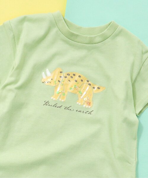 apres les cours(アプレレクール)の「PVC 3柄モチーフTシャツ(Tシャツ/カットソー・キッズ・ミント/ラベンダー/キナリ・80/90/100/110/120/130/140)」の3枚目の写真