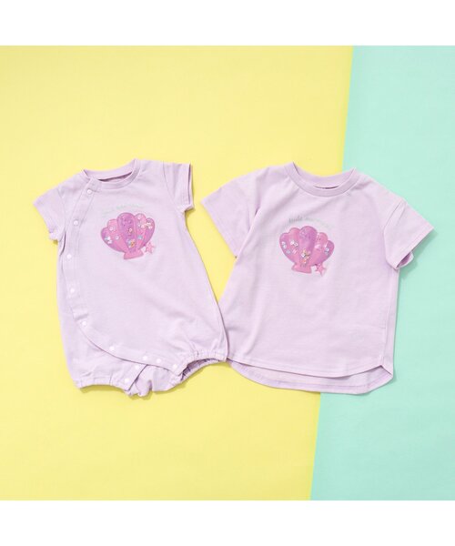 apres les cours(アプレレクール)の「PVC 3柄モチーフTシャツ(Tシャツ/カットソー・キッズ・ミント/ラベンダー/キナリ・80/90/100/110/120/130/140)」の6枚目の写真