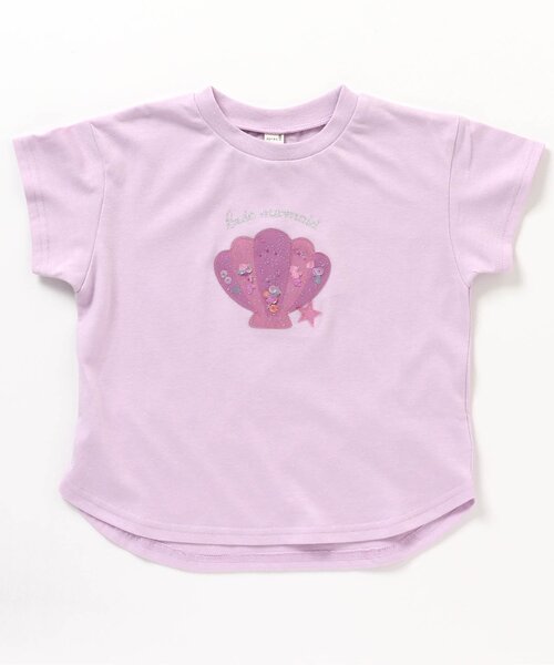 apres les cours(アプレレクール)の「PVC 3柄モチーフTシャツ(Tシャツ/カットソー・キッズ・ミント/ラベンダー/キナリ・80/90/100/110/120/130/140)」の9枚目の写真